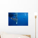 Diver Interacts with Whale Wall Decal Design 3