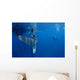 Diver Interacts with Whale Wall Decal Design 3
