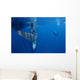 Diver Interacts with Whale Wall Decal Design 3