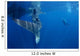 Diver Interacts with Whale Wall Decal Design 3
