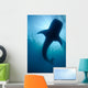 Whale Shark Silhouette Cenderawasih Wall Decal Design 1