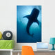 Whale Shark Silhouette Cenderawasih Wall Decal Design 1