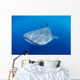 Single Whale Shark Swimming Wall Decal Design 1