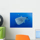 Diver Interacts with Whale Wall Decal Design 2