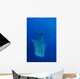 Diver Interacts with Whale Wall Decal Design 1