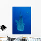 Diver Interacts with Whale Wall Decal Design 1