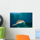Green Sea Turtle Swimming Wall Decal Design 6