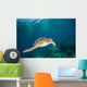 Green Sea Turtle Swimming Wall Decal Design 6