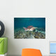 Green Sea Turtle Swimming Wall Decal Design 5