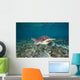 Green Sea Turtle Swimming Wall Decal Design 5