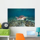 Green Sea Turtle Swimming Wall Decal Design 5