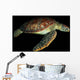 Green Sea Turtle Swimming Wall Decal Design 4