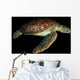 Green Sea Turtle Swimming Wall Decal Design 4