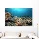 Hawksbill Turtle Coral Reef Wall Decal
