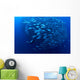 Diver Enters School Bigeye Wall Decal