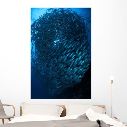 Bigeye Trevally Schooling Balicasag Wall Decal