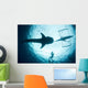 Underwater Photographer Enjoys Moment Wall Decal
