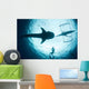 Underwater Photographer Enjoys Moment Wall Decal