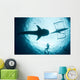 Underwater Photographer Enjoys Moment Wall Decal