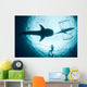 Underwater Photographer Enjoys Moment Wall Decal