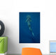 Whale Shark Swimming Deep Wall Decal Design 3