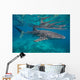 Whale Shark Swimming Blue Wall Decal Design 14