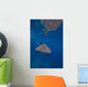 Whale Shark Swimming Blue Wall Decal Design 13