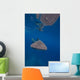 Whale Shark Swimming Blue Wall Decal Design 13
