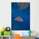 Whale Shark Swimming Blue Wall Decal Design 13