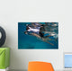 Researcher Collecting Copepods from Wall Decal