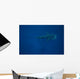 Whale Shark Swimming Blue Wall Decal Design 12