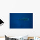 Whale Shark Swimming Blue Wall Decal Design 12