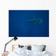 Whale Shark Swimming Blue Wall Decal Design 12