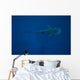 Whale Shark Swimming Blue Wall Decal Design 12