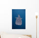 Whale Shark Swimming Blue Wall Decal Design 11