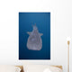 Whale Shark Swimming Blue Wall Decal Design 11