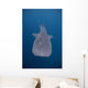 Whale Shark Swimming Blue Wall Decal Design 11