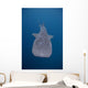 Whale Shark Swimming Blue Wall Decal Design 11
