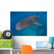 Whale Shark Swimming Blue Wall Decal Design 8