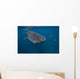 Whale Shark Swimming Blue Wall Decal Design 6
