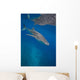 Whale Shark Swimming Blue Wall Decal Design 5