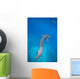 Whale Shark Swimming Blue Wall Decal Design 4