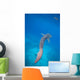 Whale Shark Swimming Blue Wall Decal Design 4