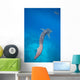 Whale Shark Swimming Blue Wall Decal Design 4
