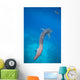 Whale Shark Swimming Blue Wall Decal Design 4