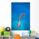Whale Shark Swimming Blue Wall Decal Design 4