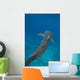 Whale Shark Swimming Blue Wall Decal Design 3