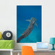 Whale Shark Swimming Blue Wall Decal Design 3