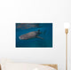 Whale Shark Swimming Blue Wall Decal Design 1