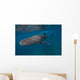 Whale Shark Swimming Blue Wall Decal Design 1